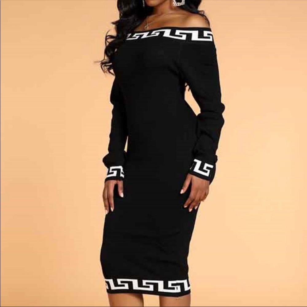 🆕 Lovely knee length black dress 🔥🔥🔥